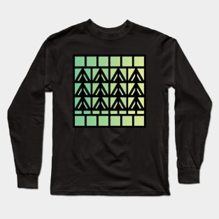 “Dimensional Energy” - V.6 Green - (Geometric Art) (Dimensions) - Doc Labs Long Sleeve T-Shirt